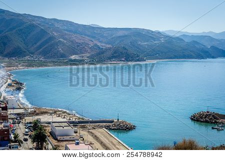 Jebha Island And Waves And Rocks