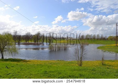 Landscape At The Park Of The Renai Where People Meet To Spend A Day