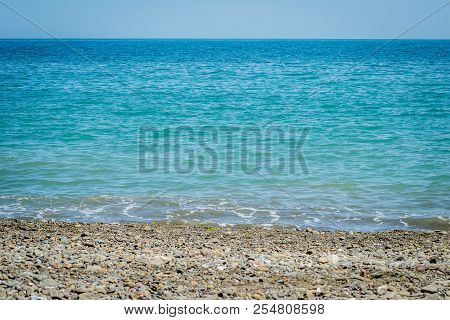 Jebha Island And Waves And Rocks
