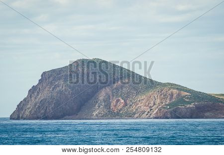 Saaidia Island And Waves And Rocks