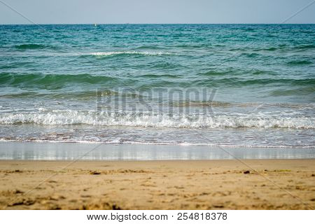 Saaidia Beach And Waves And Rocks