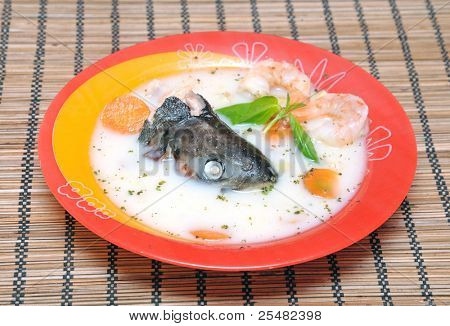 Fiskesuppe med mælk