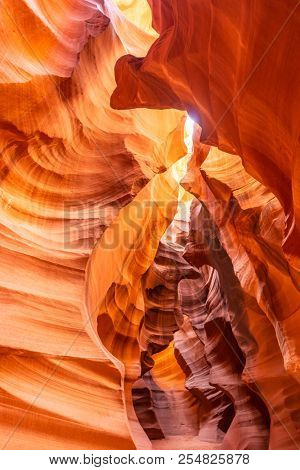 Upper Antelope Canyon in the Navajo Reservation near Page, Arizona USA
