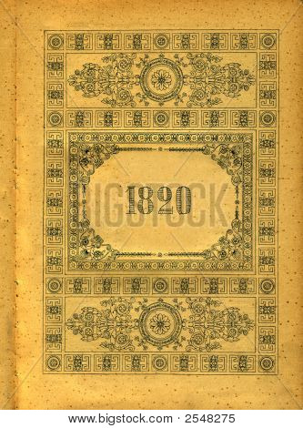 Vintage Papier, 1820 year.russia.