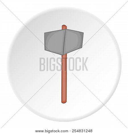 Sledgehammer Icon. Cartoon Illustration Of Sledgehammer Icon For Web