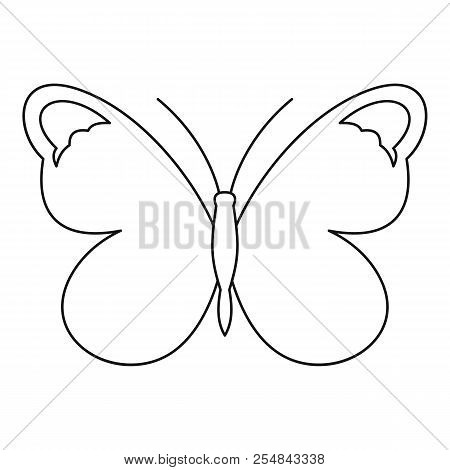 Nice Butterfly Icon. Outline Illustration Of Nice Butterfly Icon For Web