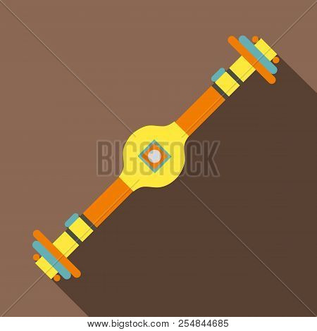 Rear Axle Icon. Flat Illustration Of Rear Axle Icon For Web Isolated On Coffee Background