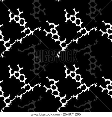 Ufo Military Camouflage Seamless Pattern In Black, Grey And White Colors