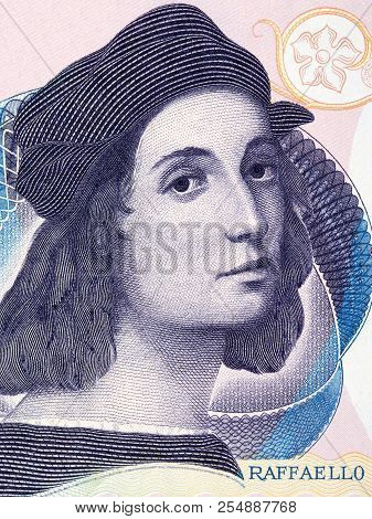 Raphael, A Portrait From Italian Money - Lire