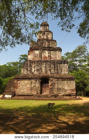 Old Buddhist Temple In Ancient Polonnaruwa City, Sri Lanka