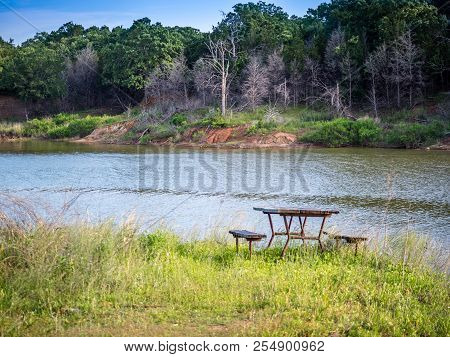 A Beautiful Lake Park In Lake Texoma, Texas