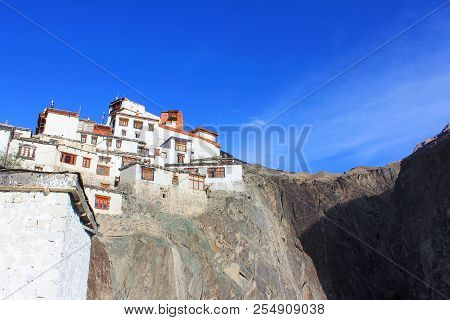 Diskit Monastery Or Diskit Gompa Is The Oldest And Largest Buddhist Monastery. Nubra Valley Of Ladak