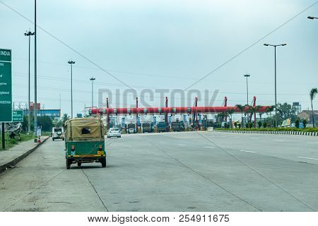 August 23,2018. Banskopa Toll Plaza At Durgapur , West Bengal,india.