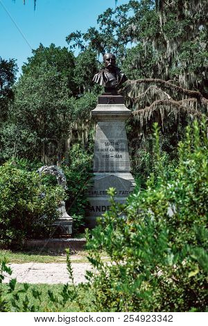 General Robert Harberson Cemetery Statuary Statue Bonaventure Cemetery Savannah Georgia