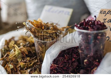 Herbal Tea Dry Linden On Local Market