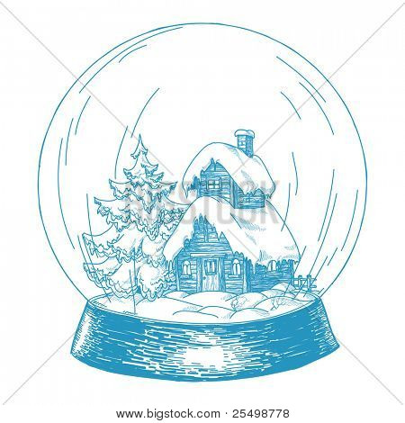 Karikatür snowglobe