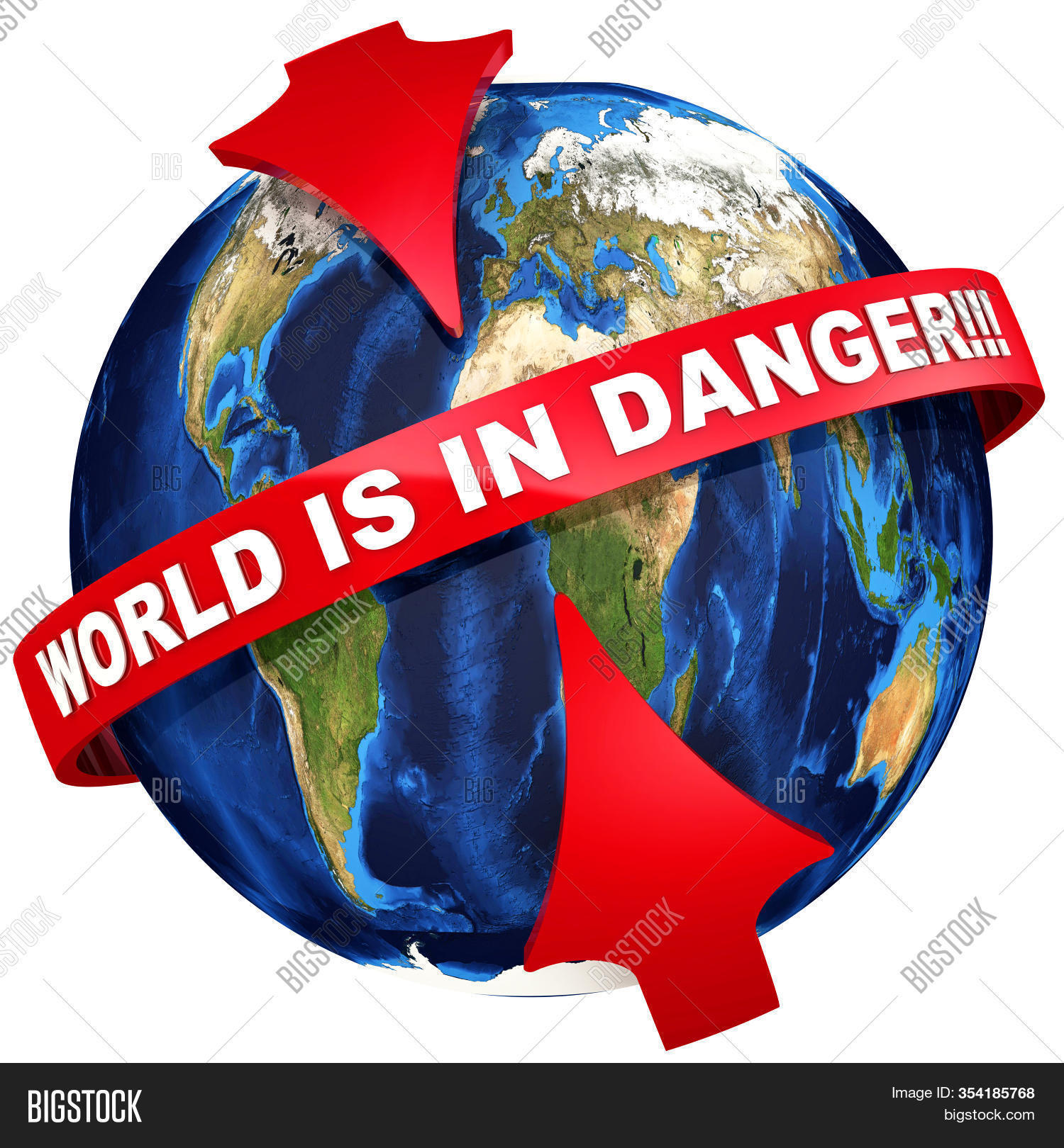 World Danger! Red Image & Photo (Free Trial) Bigstock