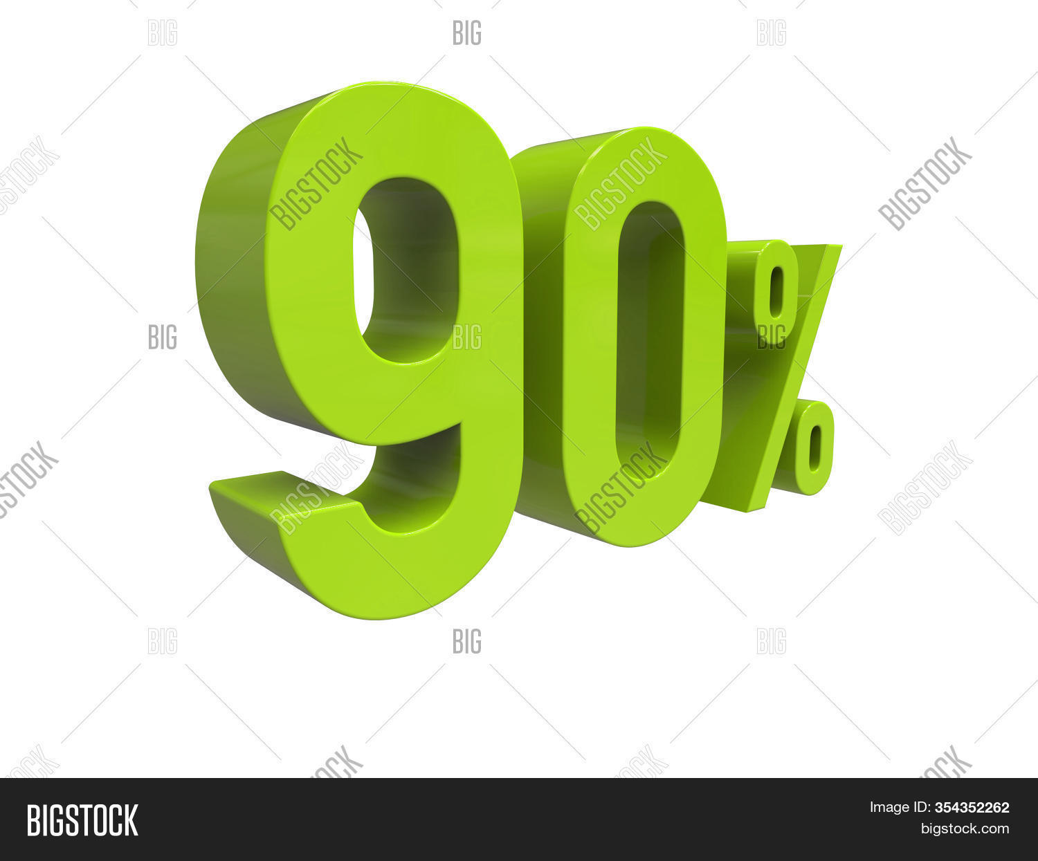 3d Render Isolated 90 Image Photo Free Trial Bigstock