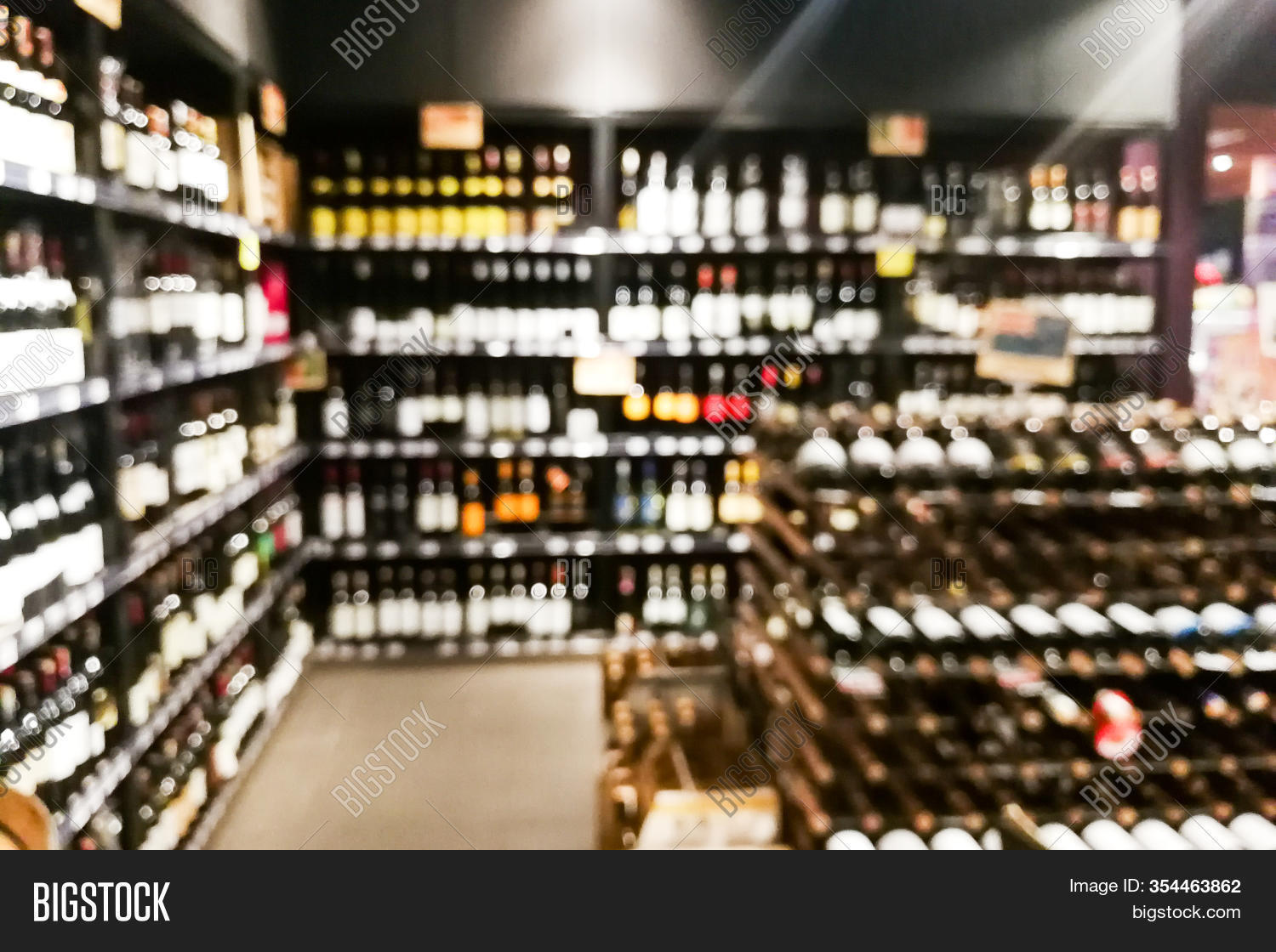 Blurred Wine Section Image & Photo (Free Trial) Bigstock