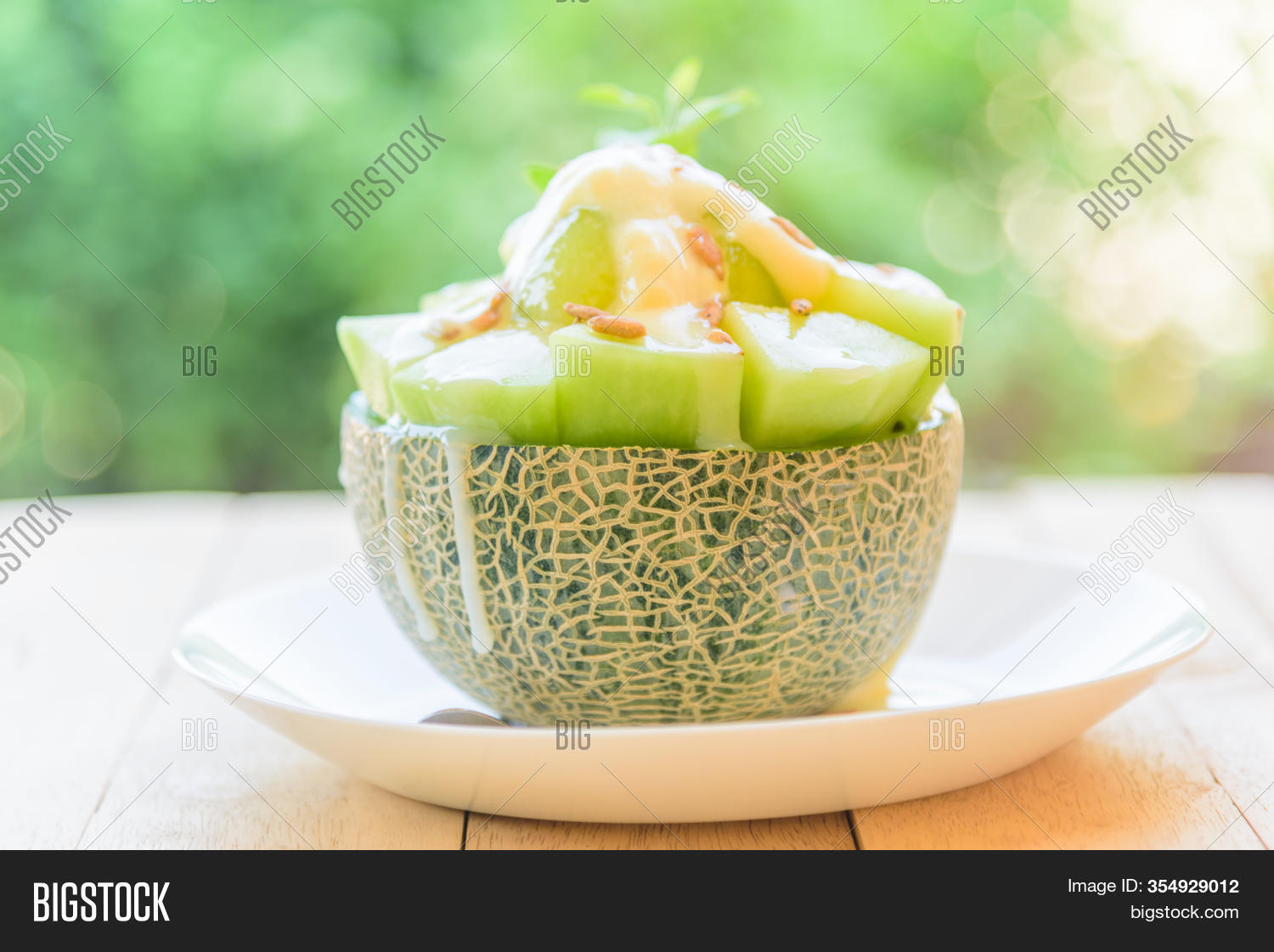Melon Bingsu Sweetened Image & Photo (Free Trial) Bigstock