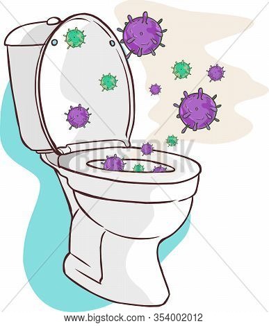 Open Toilet Lid Cause Dispersal Of Germ As A Result Of Flushing