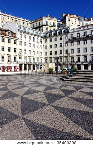 City Hall plein, Lissabon, Portugal