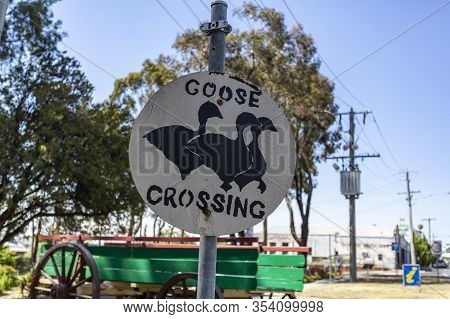 Orbost, Australia - December 20, 2019: View Of A Unique And Interesting Street Sign, Indicating The 