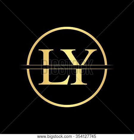 Initial Ly Letter Logo Design Vector Template. Abstract Letter Ly Logo Design