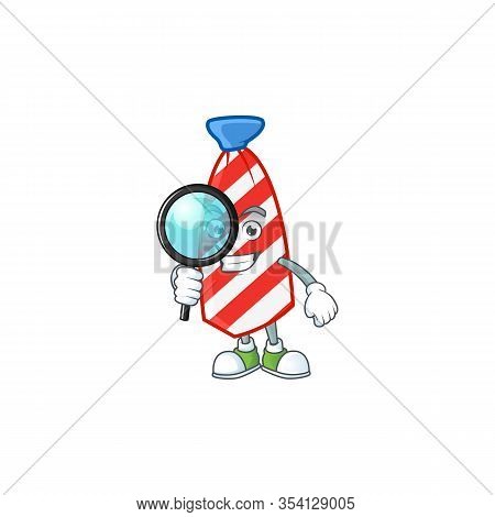 A Famous Of One Eye Usa Stripes Tie Detective Cartoon Character Design