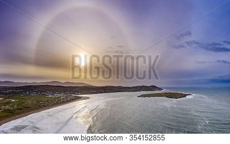 Aerial View Of Cashelgolan, Castlegoland, Beach, Carrickfad And The Awarded Narin Beach By Portnoo C