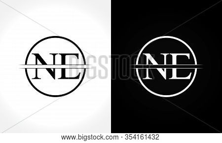 Initial Monogram Letter Ne Logo Design Vector Template. Ne Letter Logo Design