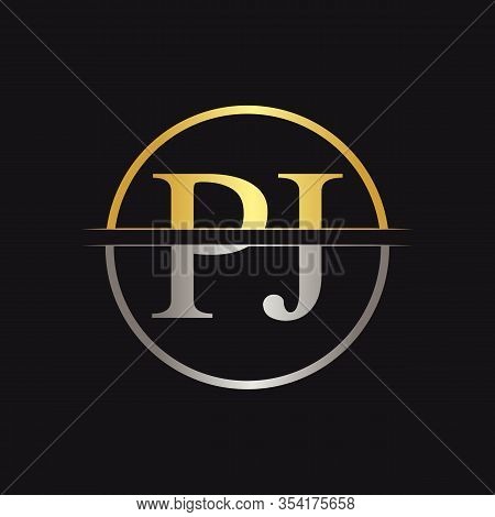 Initial Monogram Letter Pj Logo Design Vector Template. Pj Letter Logo Design