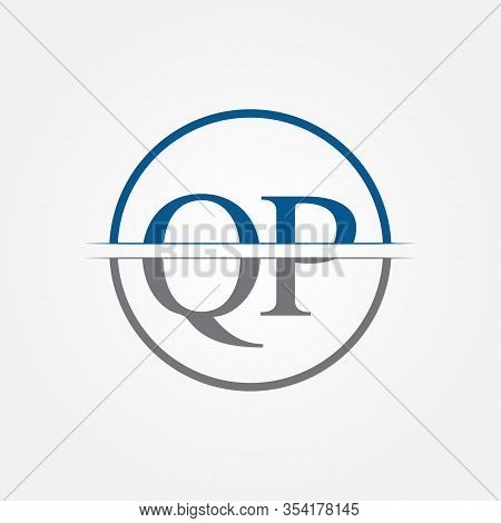 Initial Monogram Letter Qp Logo Design Vector Template. Qp Letter Logo Design