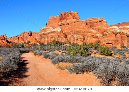 Národním parku Arches Utah