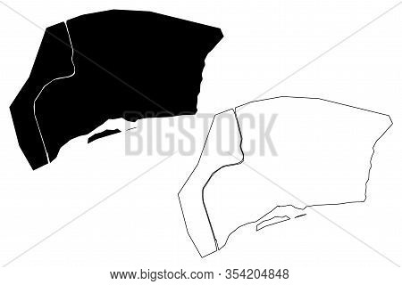 Elbasan City (republic Of Albania) Map Vector Illustration, Scribble Sketch City Of Elbasan Map