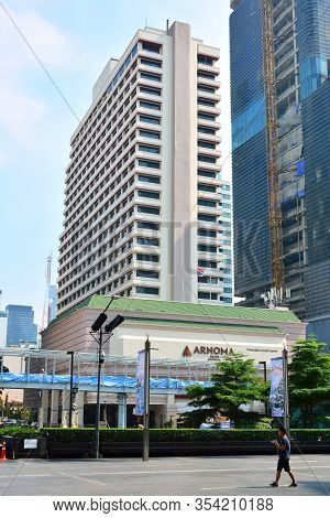 Bangkok, Th - Dec 11: Arnoma Grand Hotel Facade On December 11, 2016 In Bangkok, Thailand.