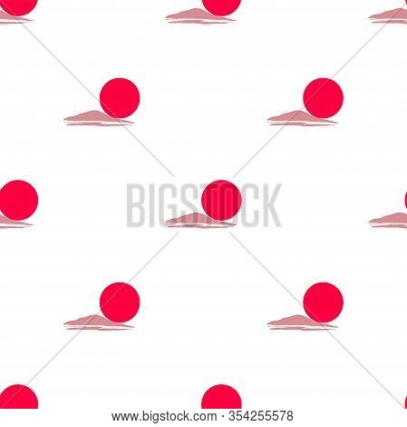 Abstract Illustration With Colorful Sun On White Background. Design Element. Seamless Vector Pattern