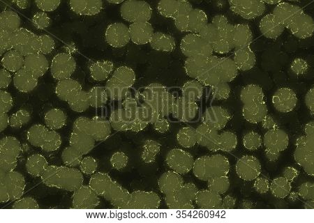 Artistic Amazing Yellow Big Amount Of Bio Monadiforms Digitally Made Texture Background Illustration