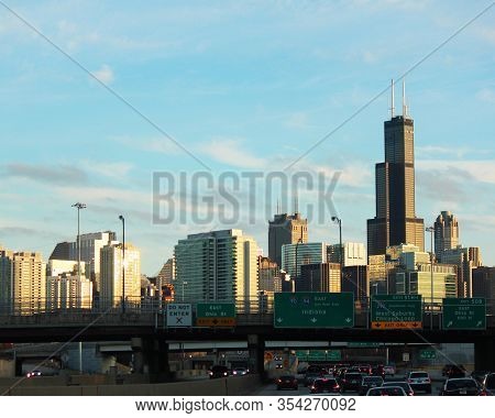 A View Of The Chicago Sky Line