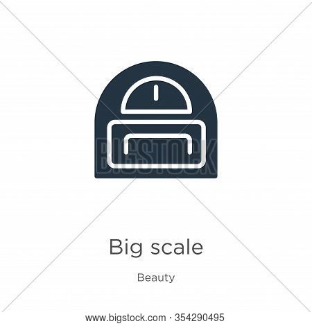 Big Scale Icon Vector. Trendy Flat Big Scale Icon From Beauty Collection Isolated On White Backgroun