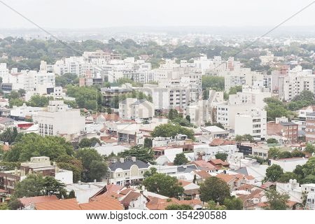 Mar Del Plata, Buenos Aires / Argentina; Feb 1, 2017: Urban Panoramic, Cityscape, View Of The City F