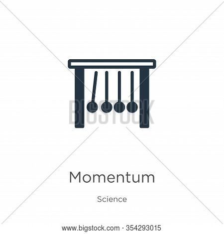 Momentum Icon Vector. Trendy Flat Momentum Icon From Science Collection Isolated On White Background