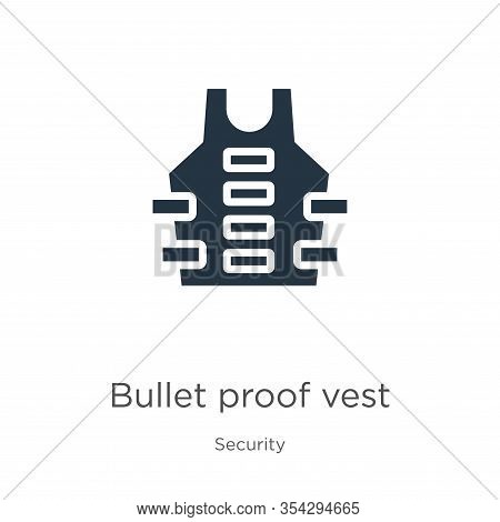 Bullet Proof Vest Icon Vector. Trendy Flat Bullet Proof Vest Icon From Security Collection Isolated 