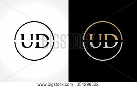 Initial Letter Ud Logo Design Vector Template. Ud Letter Logo Design