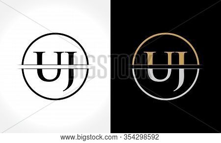 Initial Letter Uj Logo Design Vector Template. Uj Letter Logo Design
