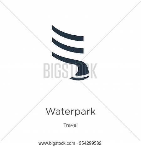 Waterpark Icon Vector. Trendy Flat Waterpark Icon From Travel Collection Isolated On White Backgroun