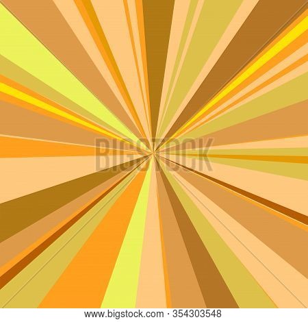 Abstract Image. Sun Rays, An Explosion, A Bright Summer Mood. In Yellow Tones. Vector