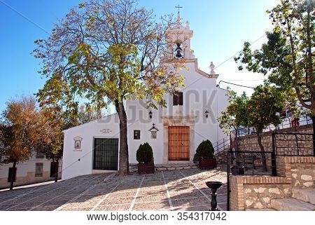 Estepa, Spain - November 13, 2008 - Front View Of Santa Ana Church During The Autumn (iglesia De San