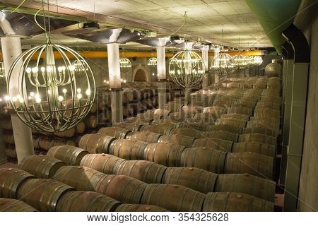 Wine Production In The Old Days, Machines From Old Fashioned Wine Production In Spain, Machines On I