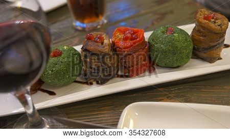Phali Assorti - A Traditional Georgian Snack With Vegetables And Nuts